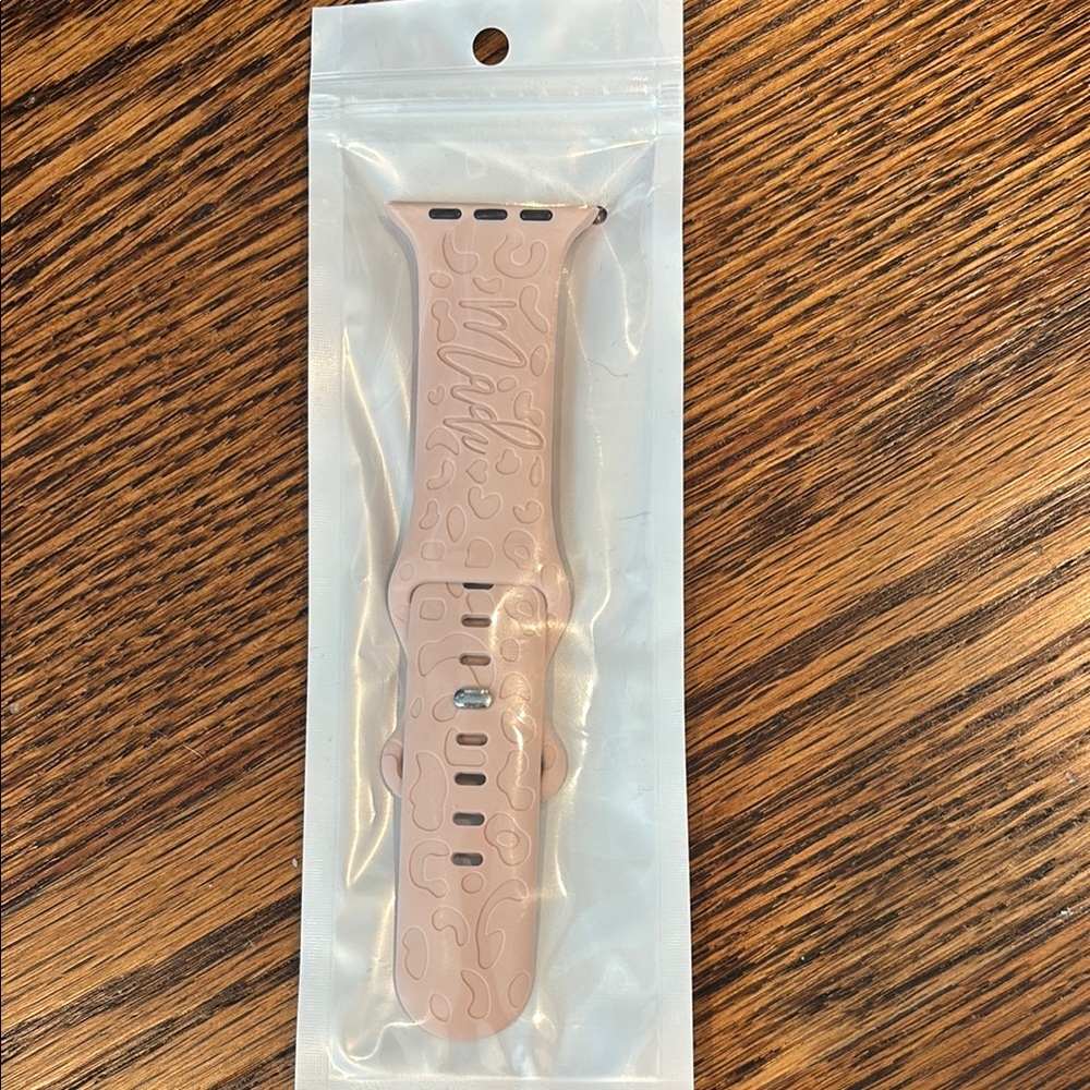 Embossed Pink Watch Band